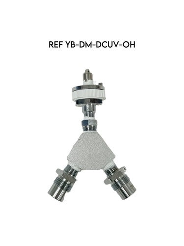 Ohio Medical REF YB-DM-DCUV-OH VACUUM DISS HAND TIGHT INLET Y-BLOCK