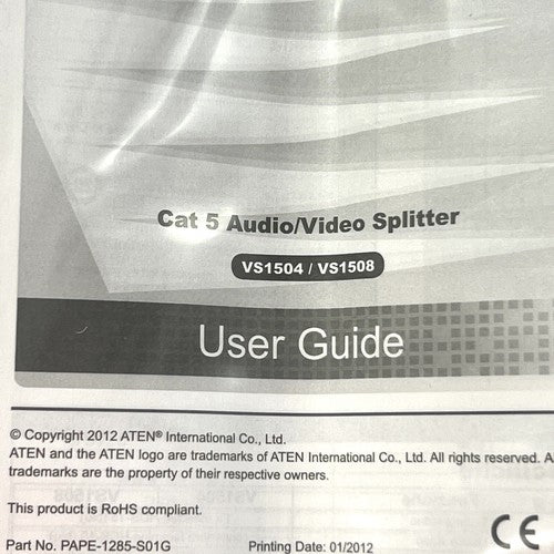 Philips Aten Model VS1504, Cat 5  Audio/Video Splitter, 1 to 4 VGA