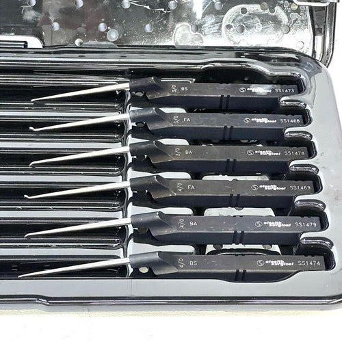 Stealth Surgical Instruments, K-Cervical Microdiscectomy Set Of 12 Curettes
