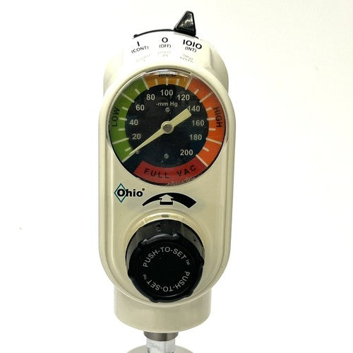 Ohio Medical Suction Regulator Unit Model 1251, 0-200mmHg