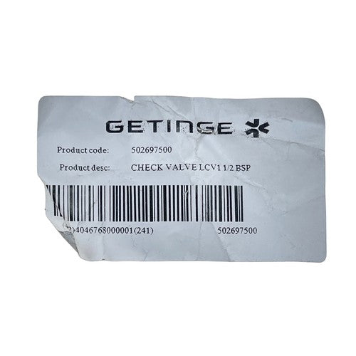 GETINGE 502697500 Check Valve LCV1 1/2″