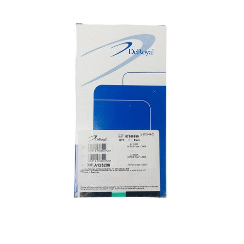Deroyal Ref A125206 WRIST & THUMB SPLINT MEDIUM / RIGHT
