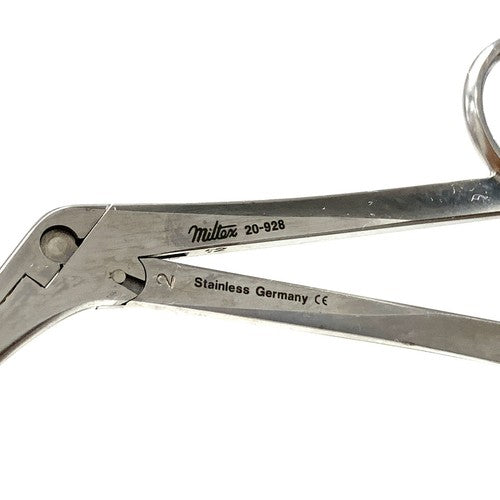 Miltex 20-928,  MELTZER Adenoid Punch, 5" shaft, Triangular jaws, basket, size 2