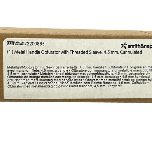 ACUFEX REF 72200885, Metal Handle Obturator w/Threaded Sleeve, 4.5mm