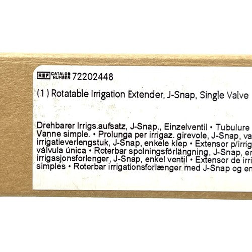 Smith & Nephew REF 72202448, Rotatable Irrigation Extender, J-Snap, Single Valve