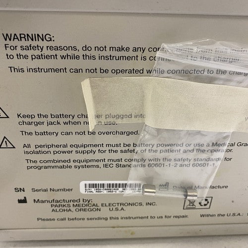 Parks Vascular Mini-Lab Model 1052-C w/ 1 Probe