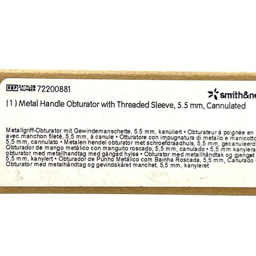 Acufex REF 72200881, Metal Handle Obturator, 5.5 mm Cannulated