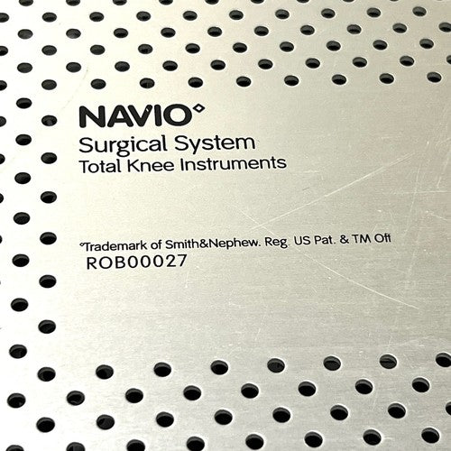 Smith & Nephew ROB00027 NAVIO Surgical System Total Knee 13 Instruments