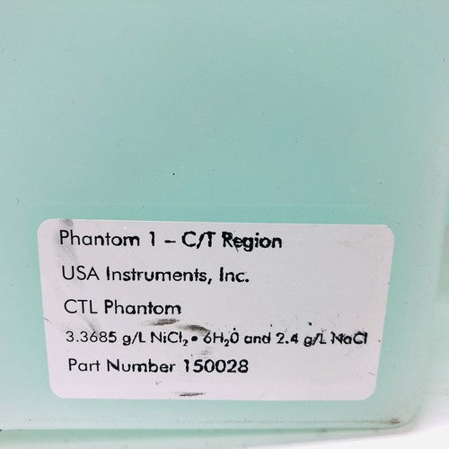 USA Instruments Inc CTL Phantom Part No 150028 Phantom 1 C/T Region