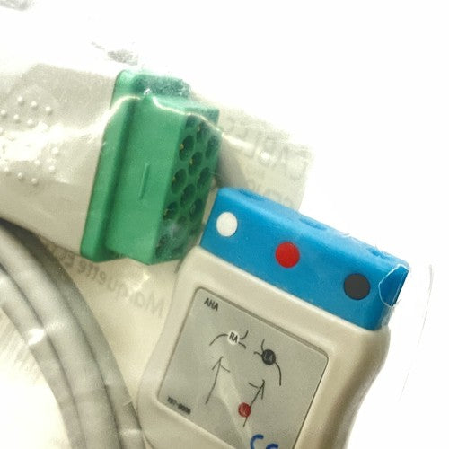 GE Marquette 3 Lead ECG Trunk For DIN Leads Compatible Lot Of 2