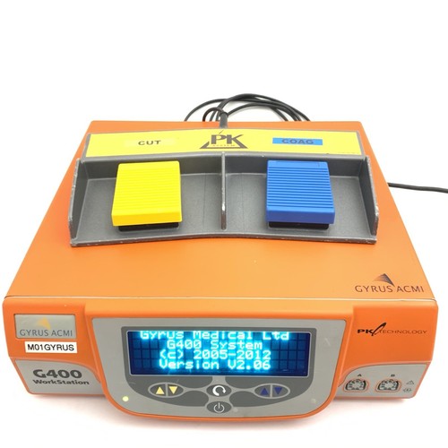 Gyrus ACMI G400 Workstation RF Generator REF 777000 w/ Foot Switch 87.1.68.9.57