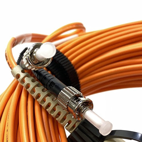 GE Healthcare REF 2003434-001 Fiber Optic Cable ST to FDDI Duplex 75 ft