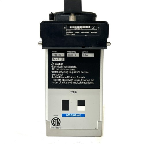 Datex-Ohmeda Tec 6, Desflurane Vaporizer