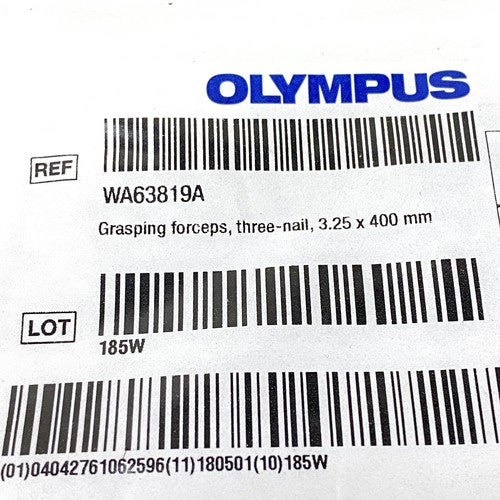 Olympus REF WA63819A Grasping forceps, Three nail, 3.25 x 400mm