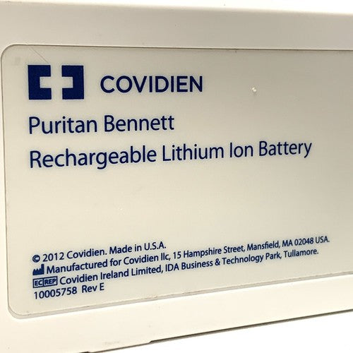 Covidien REF 10086042, Puritan Bennett Rechargeable Lithium lon Battery