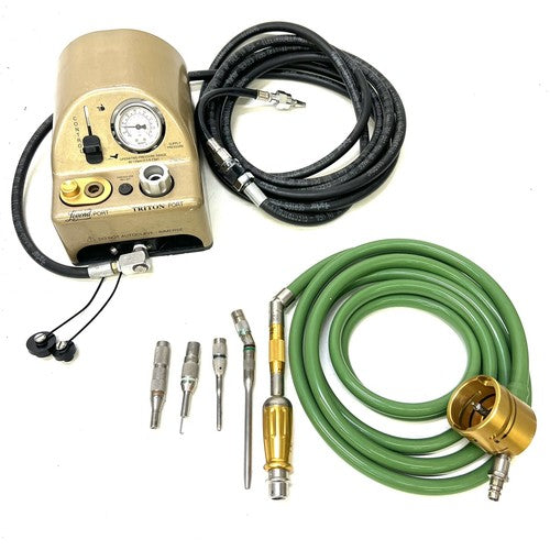 Medtronic Midas Rex Legend Pneumatic Drill V03 w/Foot-switch & 5 Attachments