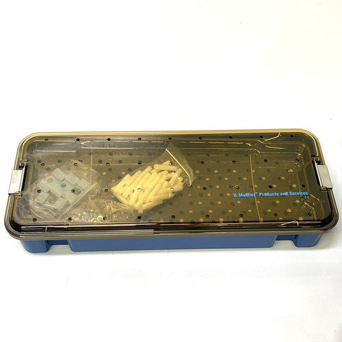 V. Mueller REF SU2995-030 Endoscopic Tray with 2 Pin Sets 22 x 8.25 x 2.5