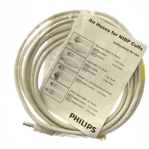 PHILIPS  Ref M1597C, 989803166861- 3.0M NEONATAL NIBP INTERCONNECT CABLE - NEW