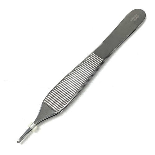 V Mueller REF NL1410, Adson Dressing Forceps, Serrated Tips, 12.1cm