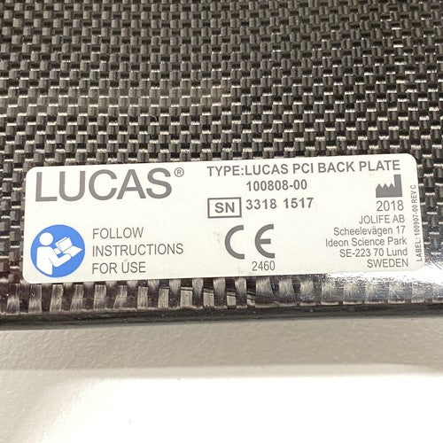 Lucas CPR Lucas PCI Back Plate 100808-00 Mfd:2018