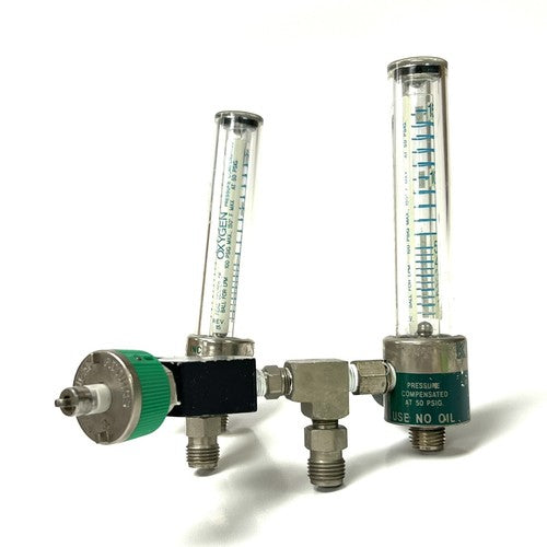 Key Instruments Dual O2 Flowmeter, Model O2, w/ Y Block Assembly