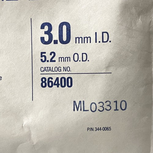 Mallinckrodt 86400 Laser Flex Uncuffed Tracheal Tube 3.0mm I.D. 5.2mm O.D. Set-5