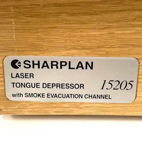 Sharplan REF 15205, Laser Tongue Depressor w/ Smoke Evacuation Channel