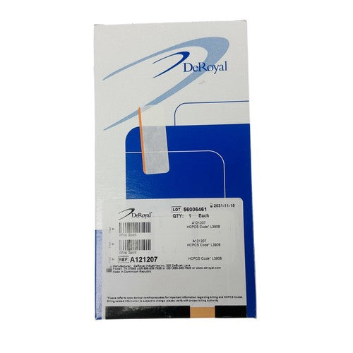 Deroyal REF A121207 Wrist Splint Elastic Large 6 Inch, Right