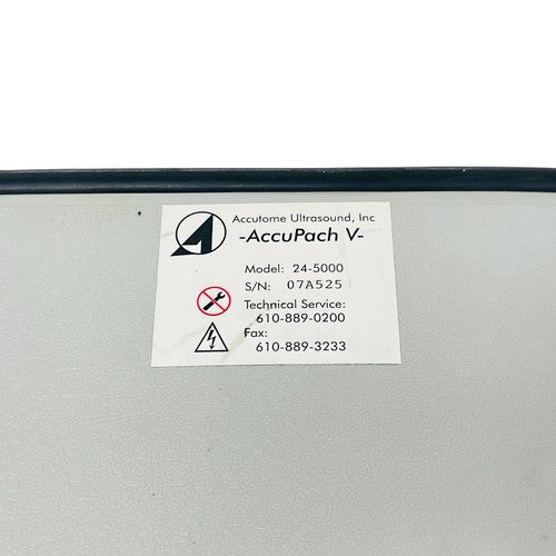 Accutome REF 24-5000 AccuPach V Ultrasonic Pachymeter with IOP Conversion