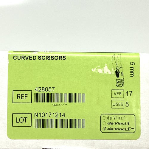 Intuitive Surgical 428057 Da Vinci Curved Scissor, 5mm Single Site
