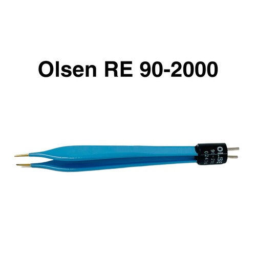 Olsen REF 90-2000 Midas Touch Adson Bipolar Forceps 5’’ In 1.0mm Tip, Insulated