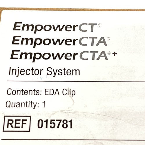 Bracco Empower CTA + REF 015781 Injector System EDA Clip