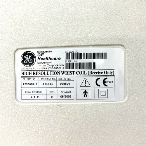 GE REF 2293670-2 High Resolution Wrist Coil (Receive Only)