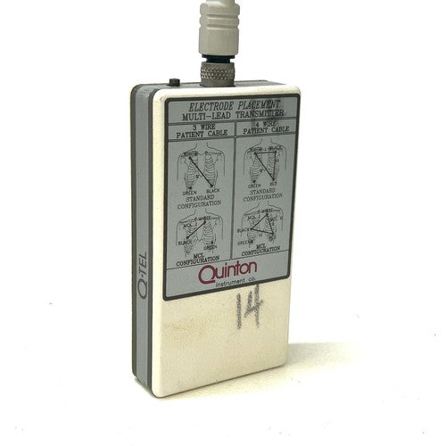 Quinton Q-Tel Digital Transmitter DT4000 w/ 3 Lead ECG Cable