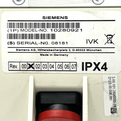 Siemens Artis Model 10280921, REV 1 Stand Control Module Option A/B