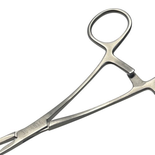 Pilling Ref 35-4816 COOLEY CLAMP Curved, 1-1/8" (2.7cm) tip length, 7" (18cm)