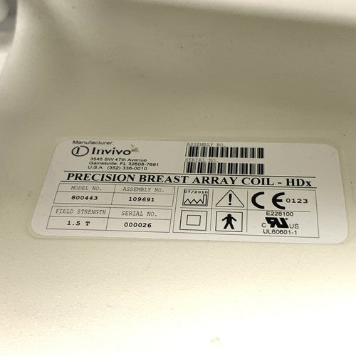 Invivo REF 800443, 1.5T Precision Breast Array Coil - HDx