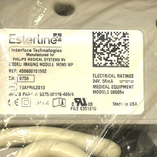 Philips REF 459800151592, Mono Imaging Module WF, Esterline Interface Tech.