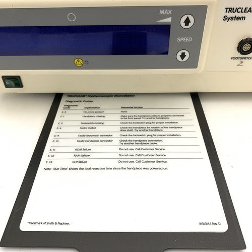 Smith Nephew 7209808 TruClear Control Unit V3.2 MFD - 2010