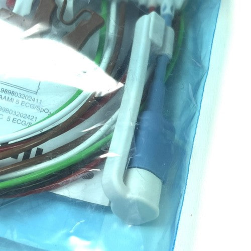 Philips REF 989803202411, ECG 5L Grabber AAMI, Tele Cable