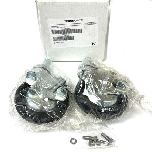 TerumoBCT P/N 700749000, Caster, 5 Inch w/ Brake, Set Of 2