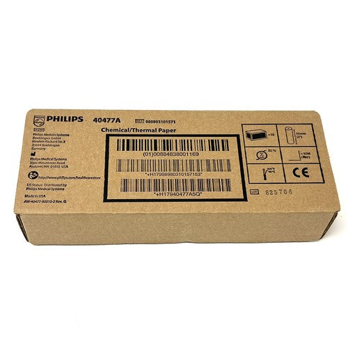 Philips 40477A ECG EKG Chemical/Thermal Paper REF 989803101571