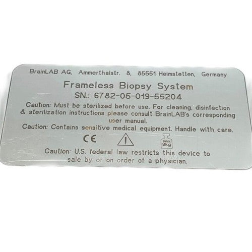 BRAINLAB REF 55204, FRAMELESS BIOPSY SYSTEM STERILIZATION CASE
