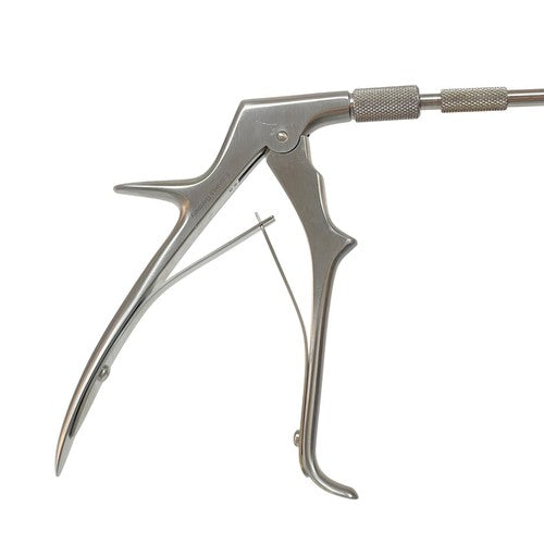 Integra Miltex 28-400 Pistol Grip Spring Handle W/ 28-414 Angled Biopsy Forceps