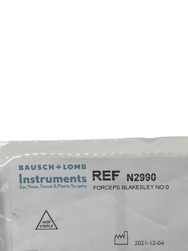 BAUSCH + LOMB REF N2990 Blakesley Nasal Forceps No. 0