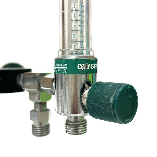 Amvex Corporation Dual O2 Flowmeter, Model O2, w/ Y Block Assembly