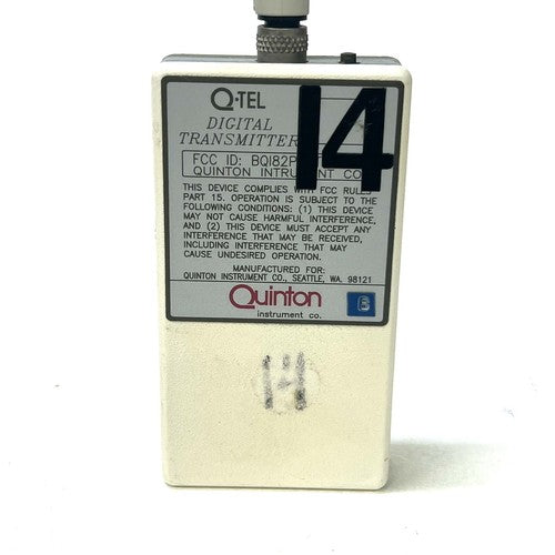Quinton Q-Tel Digital Transmitter DT4000 w/ 3 Lead ECG Cable
