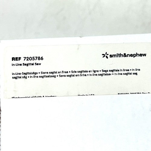 Smith & Nephew 7205786 In-Line Sagittal Saw & 7205788 Powered Instrument Cable