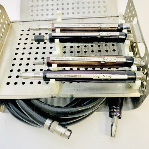 Micro-Aire 9600-000 Sterilization Case w/ Surgical Instruments (see Description)