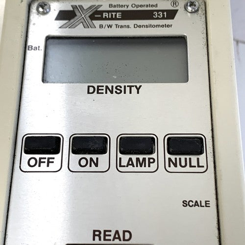 X-rite Model 331, B/W Transmission Densitometer Battery Operated